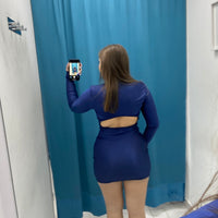 Vestito in lycra con scollo 12701