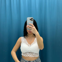 Top bianco in pizzo 98002