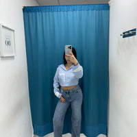 Jeans dritti con brillantini 3098