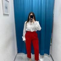 Pantalone slouchy 9104