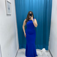 Vestito lungo con scollo 24439