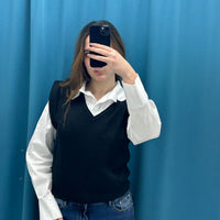 Gilet con spalline 7717