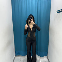 Crystal Hooded Jumpsuit - 12320