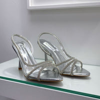 Sandali argento strass 2722