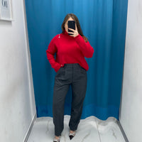 Pantalone slim fit grigio 1150