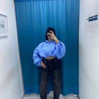 Jeans balloon shine nero 8705