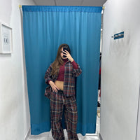 Pantalone a quadri 24595
