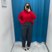 Pantalone slim fit grigio 1150