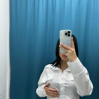 Camicia corta bianca 9595