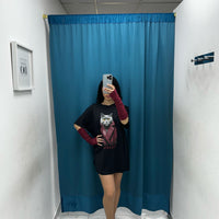 T-shirt con manicotti
