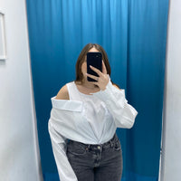 Camicia con scollo 9613