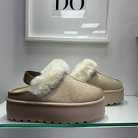Stivali imbottiti Slingback beige