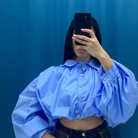 Camicia corta lavorata 30973