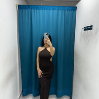 Vestito lungo con scollo sul retro 13659