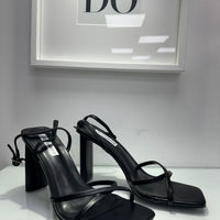 Sandali con fascia nero