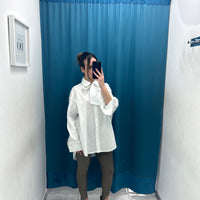 Camicia oversize con fiocco 159933