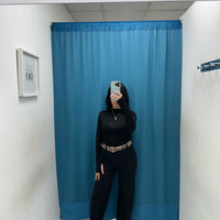 Pantalone a palazzo con cintura 5386