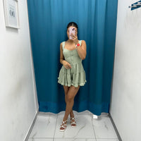 Vestito corto in lino 8983