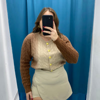 Gonna a pantaloncino beige 9062