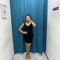 Vestito corto con scollo 6069