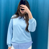 Felpa con camicia 3320