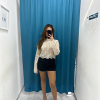 Maglia classy con perline 2078