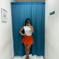 Gonna plissettata arancio 9022