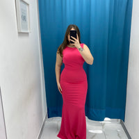 Vestito lungo con scollo 24439