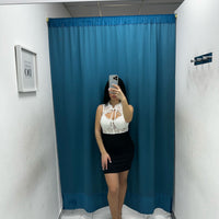 Vestito corto con pizzo 5930