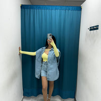 Coordinato gilet denim e gonna 030