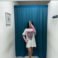T-shirt con manicotti