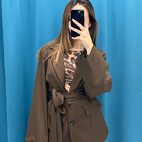 Giacca con cintura 3871