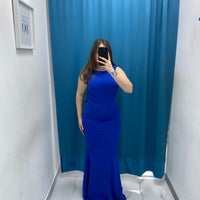 Vestito lungo con scollo 24439