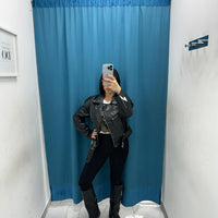 Giacca Biker nero 7073