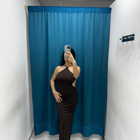 Vestito lungo con scollo sul retro 13659
