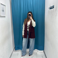 Gilet in lana rasata 13032