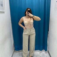 Pantalone wide leg 4916