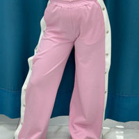 Pantalone con bottoni laterali 96536
