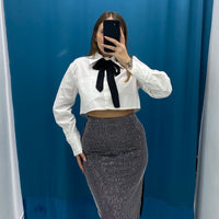 Gonna longuette brillantini 6586