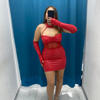 Vestito in ecopelle 6999