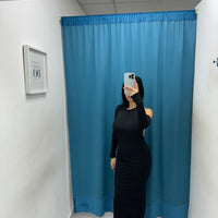 Vestito lungo con scollo sul retro 1510