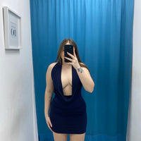 Mini dress con scollo 24960