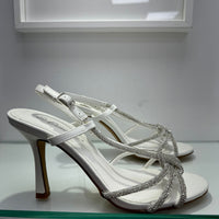 Sandali strass bianco