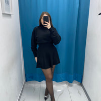 Gonna plissettata in lana 8040
