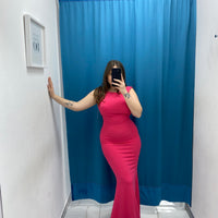 Vestito lungo con scollo 24439