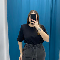 Maglia a mezze maniche con spalline 93755