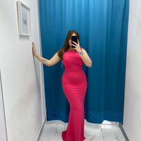 Vestito lungo con scollo 24439