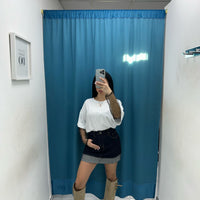 Gonna denim risvolto 1327