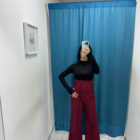 Pantalone con fascia bordeaux 16067