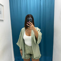 Shorts rouches satin 305555